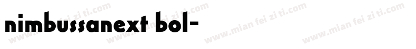 nimbussanext bol字体转换